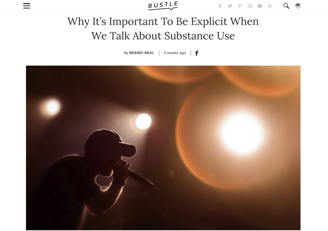 substance use bustle